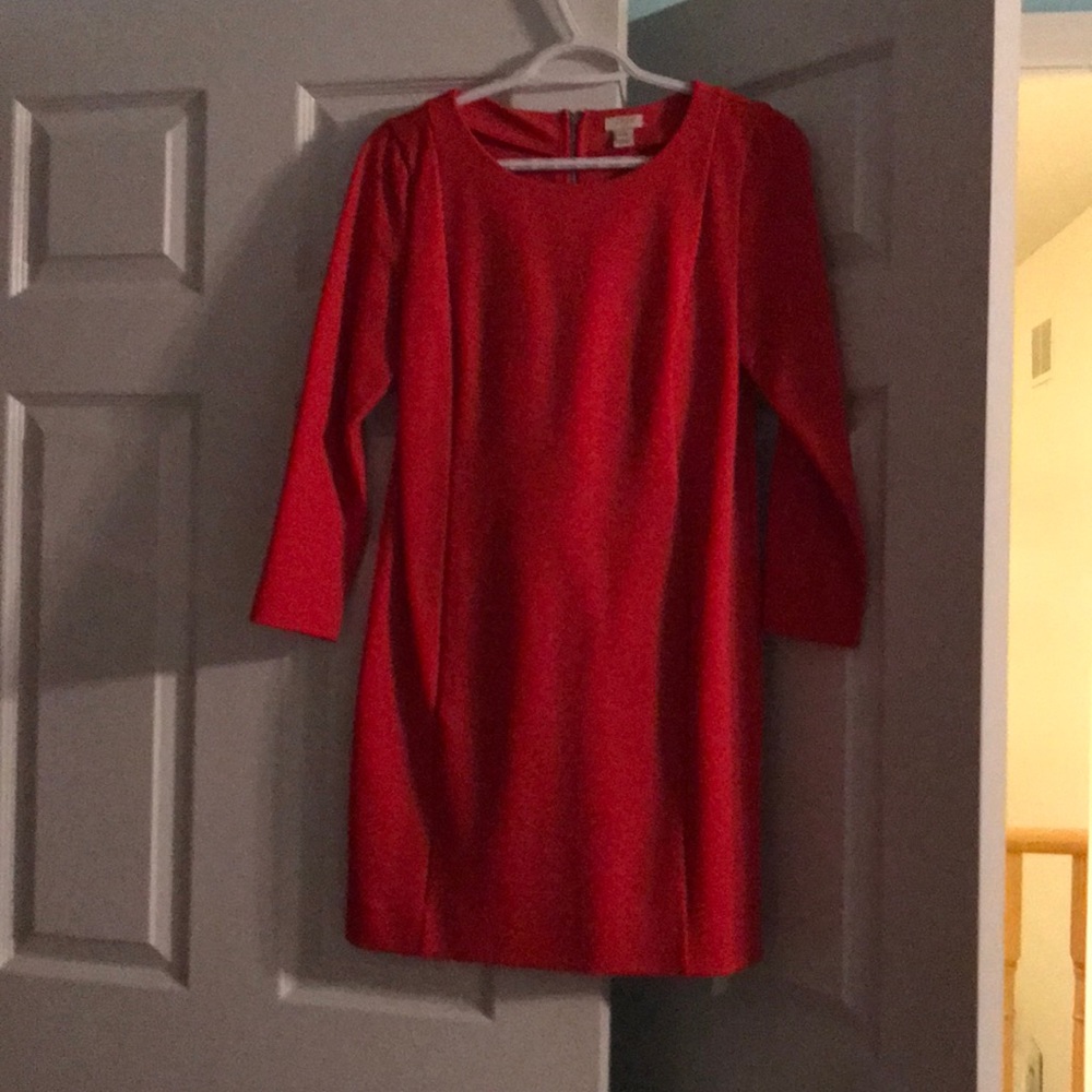 JCrew red dress